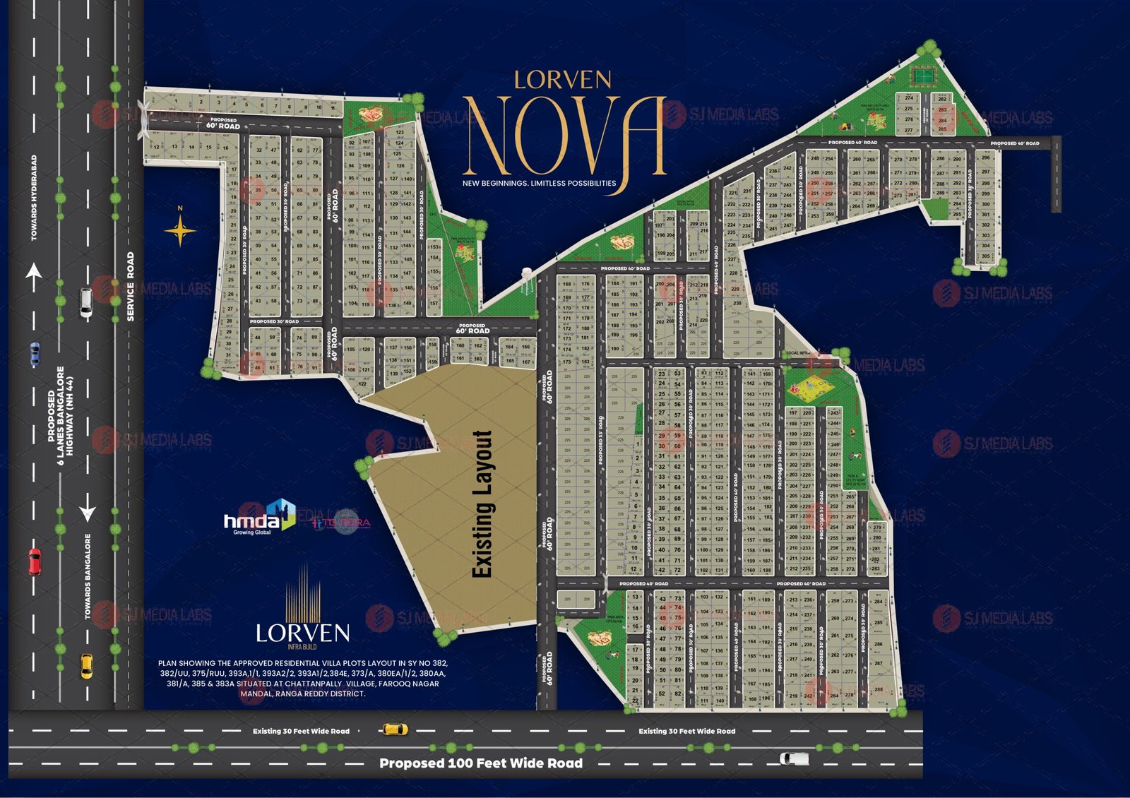 NOVA Location Route Map